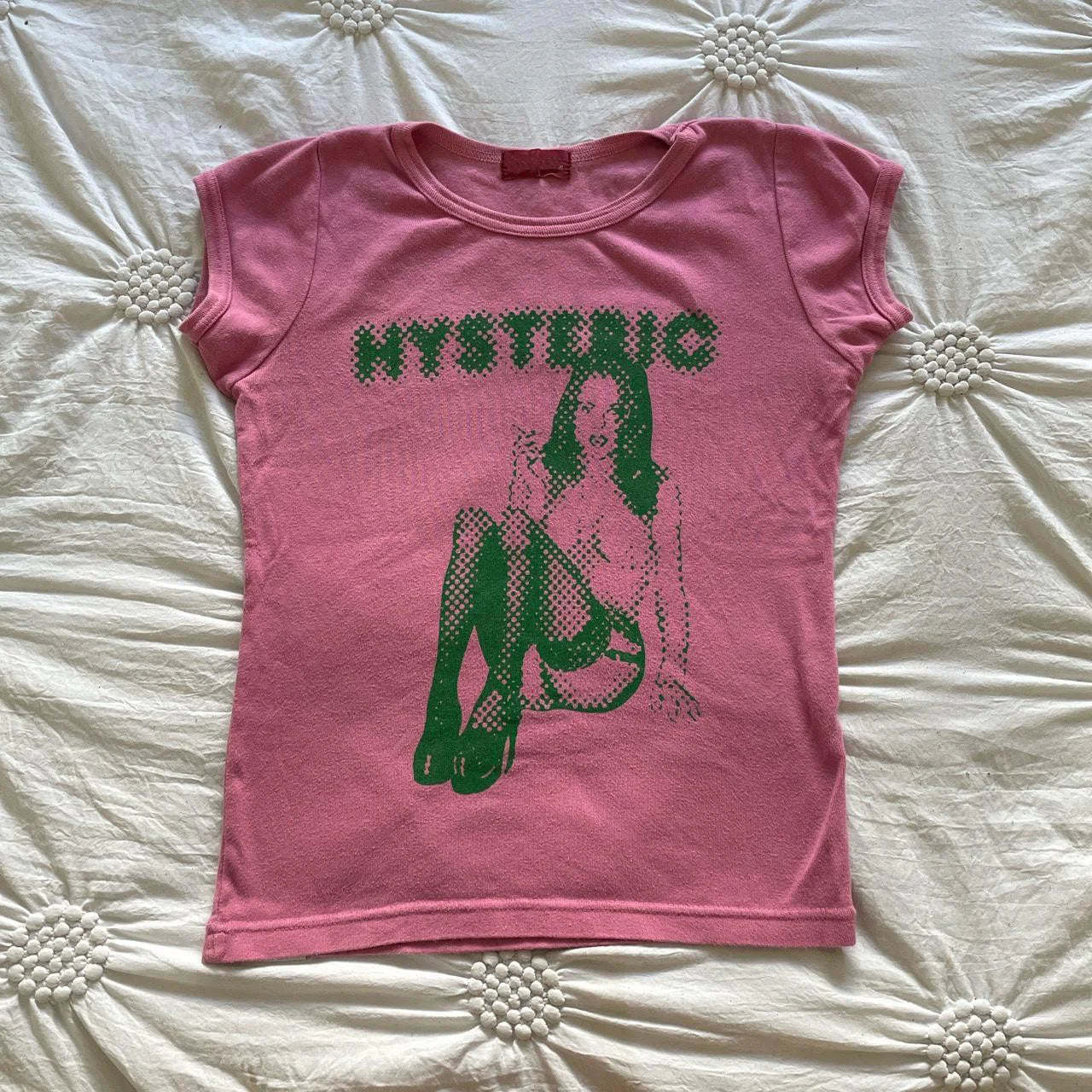 Summer 2000s aesthetic cute graphic print sleeve t-shirt vintage women streetwear kawaii slim fit crop top punk tee baby tee