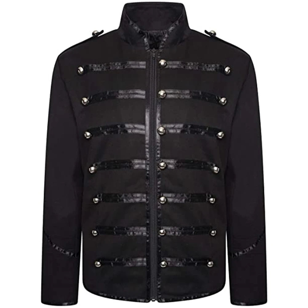 Men's Tops Coat Holiday Vacation Red Autumn Steampunk Vacation White Coats Winter Gothic Holiday Long Sleeve Men Clothing