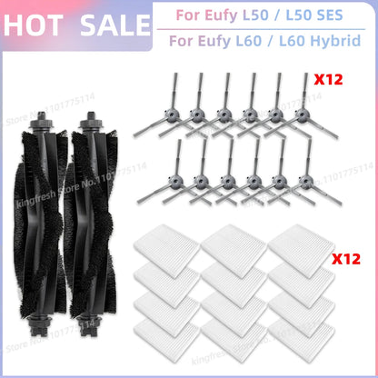 Fit For Eufy Clean L50, L50 SES, L60, L60 SES, L60 Hybrid, G50, G50 Hybrid Accessories Parts Roller Side Brush Filter Dust Bag