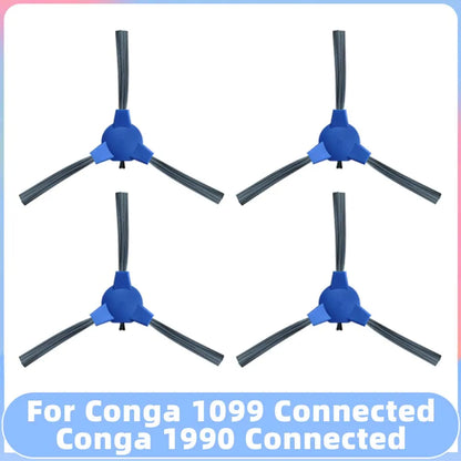 Compatible for Conga 1099 Connected / 1990 Connected Robot Vacuum Spare Parts Main Side Brush Filter Mop Replacement Accessory