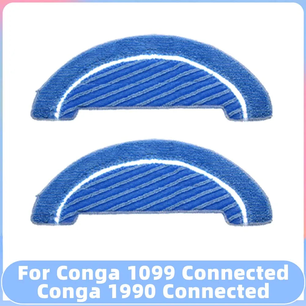 Compatible for Conga 1099 Connected / 1990 Connected Robot Vacuum Spare Parts Main Side Brush Filter Mop Replacement Accessory