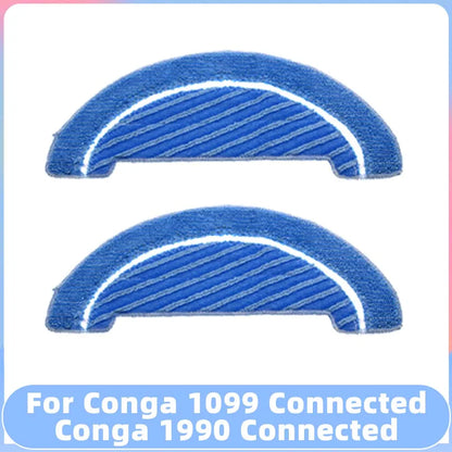 Compatible for Conga 1099 Connected / 1990 Connected Robot Vacuum Spare Parts Main Side Brush Filter Mop Replacement Accessory