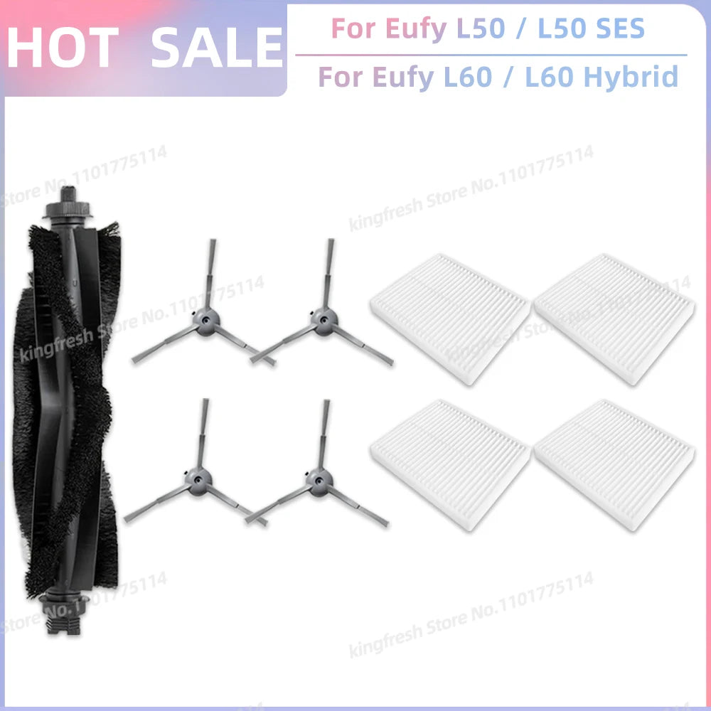 Fit For Eufy Clean L50, L50 SES, L60, L60 SES, L60 Hybrid, G50, G50 Hybrid Accessories Parts Roller Side Brush Filter Dust Bag