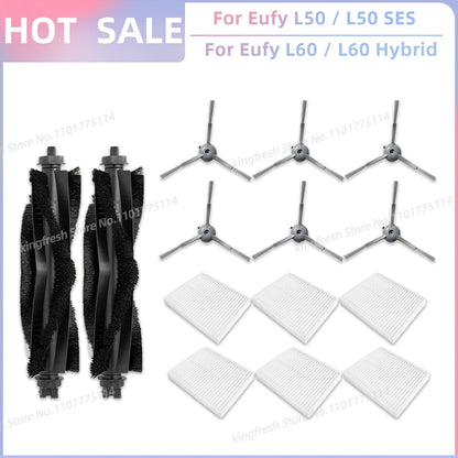 Fit For Eufy Clean L50, L50 SES, L60, L60 SES, L60 Hybrid, G50, G50 Hybrid Accessories Parts Roller Side Brush Filter Dust Bag