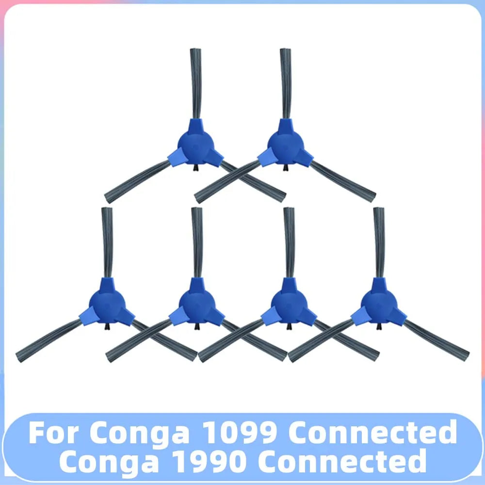 Compatible for Conga 1099 Connected / 1990 Connected Robot Vacuum Spare Parts Main Side Brush Filter Mop Replacement Accessory