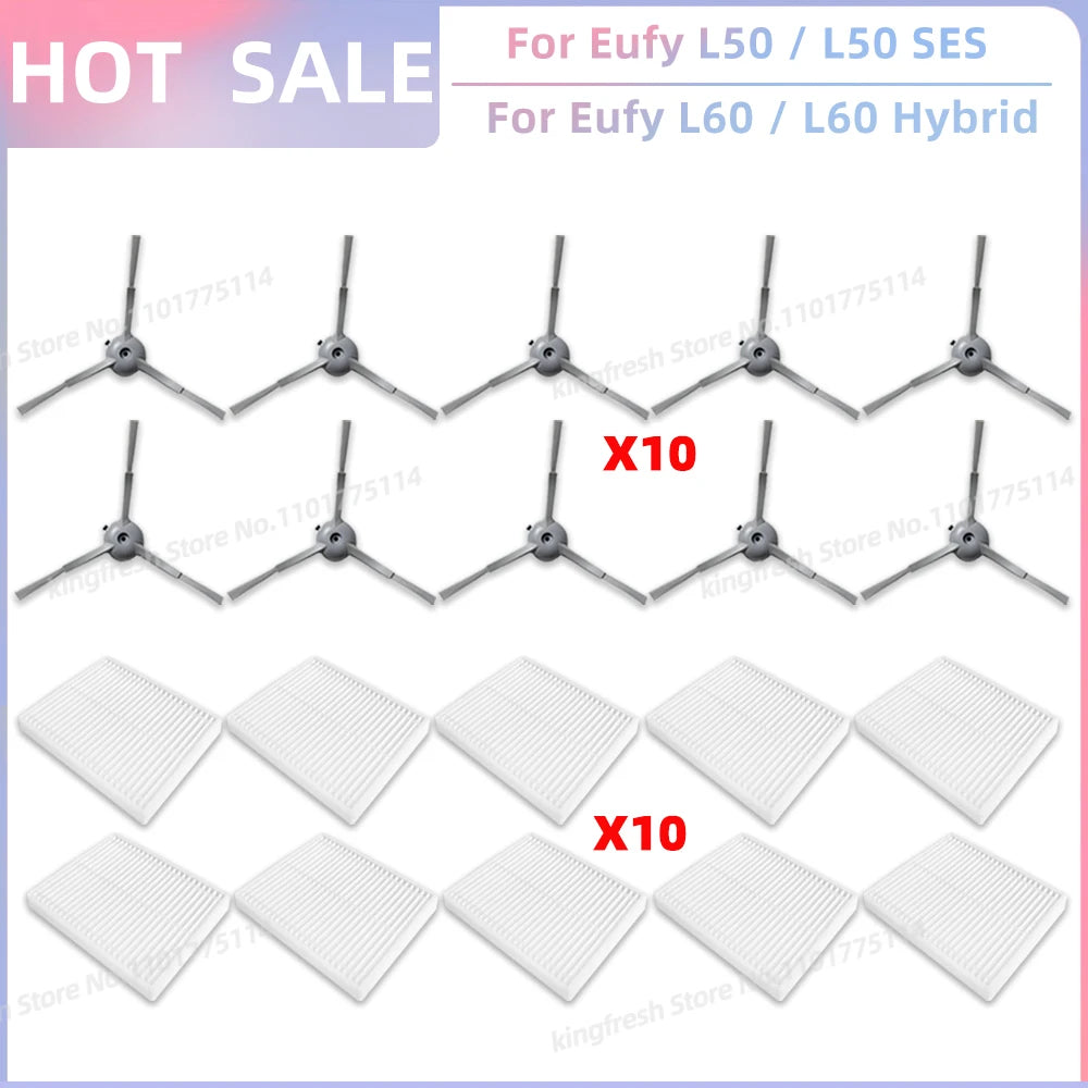 Fit For Eufy Clean L50, L50 SES, L60, L60 SES, L60 Hybrid, G50, G50 Hybrid Accessories Parts Roller Side Brush Filter Dust Bag
