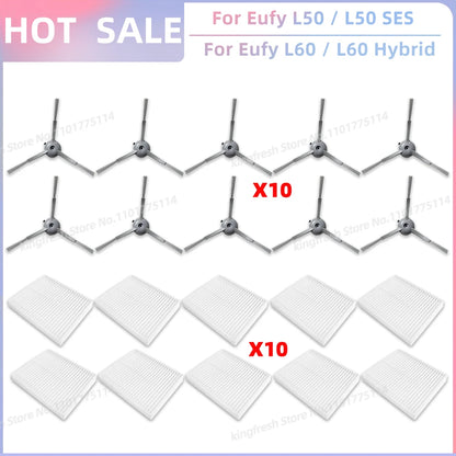 Fit For Eufy Clean L50, L50 SES, L60, L60 SES, L60 Hybrid, G50, G50 Hybrid Accessories Parts Roller Side Brush Filter Dust Bag