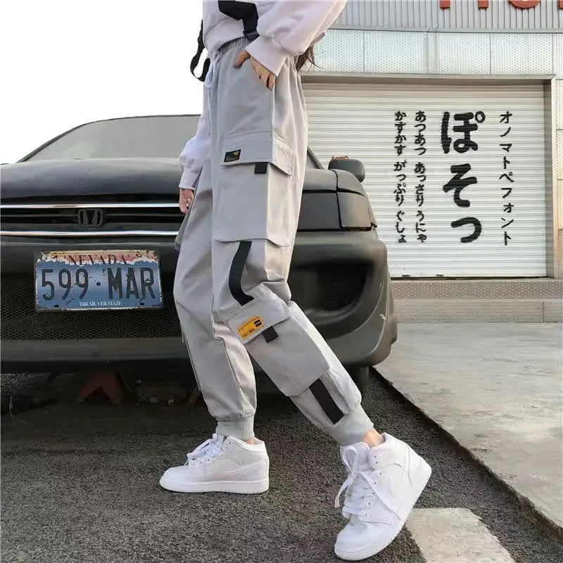 Joggers Womens Casual Sports Sweatpants Girls Hip Hop Streetwear Female Fashion Jogging Lasies Plus Size S-5XL Cargo Trousers