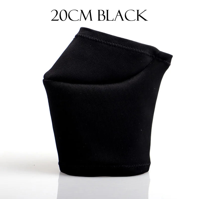 20cm waterproof platform protector shoe cover 17cm stripper high heels pole dancing shoes sandals black knee protector 6 8inch