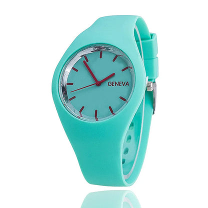 Geneva Women Watches Fashion Casual Sport Colorful Jelly Watches Silicone Band Quartz Wristwatches Girl Cheap Price Dropshipping