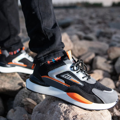 MJYTHF Men Work & Safety Boots With Steel Head Cap Work Sneakers Indestructible Shoes Anti-puncture Safety Shoes Plus Size 49