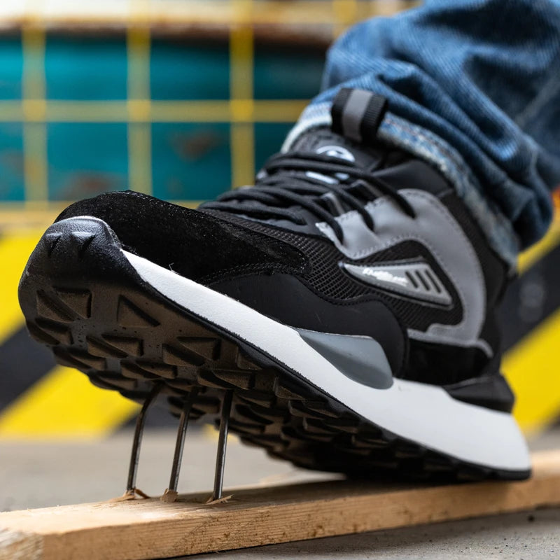 MJYTHF Men Work & Safety Boots With Steel Head Cap Work Sneakers Indestructible Shoes Anti-puncture Safety Shoes Plus Size 49