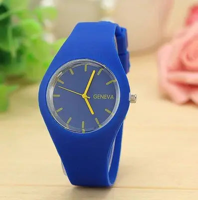 Geneva Women Watches Fashion Casual Sport Colorful Jelly Watches Silicone Band Quartz Wristwatches Girl Cheap Price Dropshipping