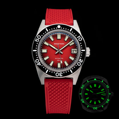 SEESTERN 62MAS Diving Watch Men Automatic Mechanical Wristwatch Luminous Bezel Waterproof NH35 Movement Sapphire Glass Bracelet