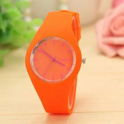 Geneva Women Watches Fashion Casual Sport Colorful Jelly Watches Silicone Band Quartz Wristwatches Girl Cheap Price Dropshipping