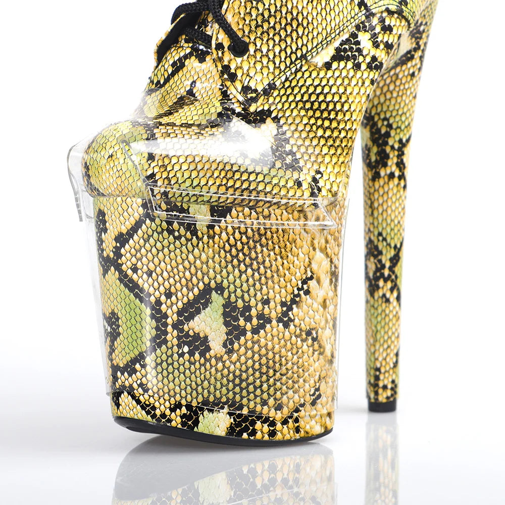 20cm waterproof platform protector shoe cover 17cm stripper high heels pole dancing shoes sandals black knee protector 6 8inch