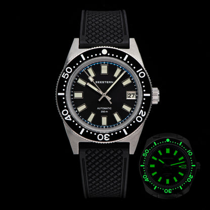 SEESTERN 62MAS Diving Watch Men Automatic Mechanical Wristwatch Luminous Bezel Waterproof NH35 Movement Sapphire Glass Bracelet