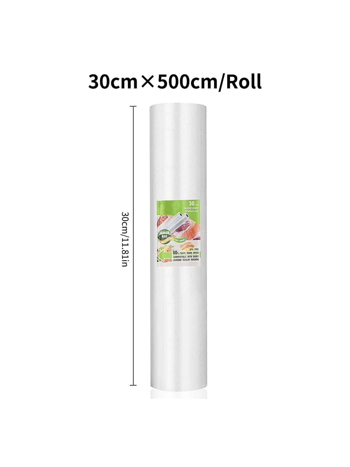 Single Roll Length 500cm, Textured Roll Bag, Vacuum Compression Bag, Single-sided Mesh Food Vacuum Packaging Roll Bag