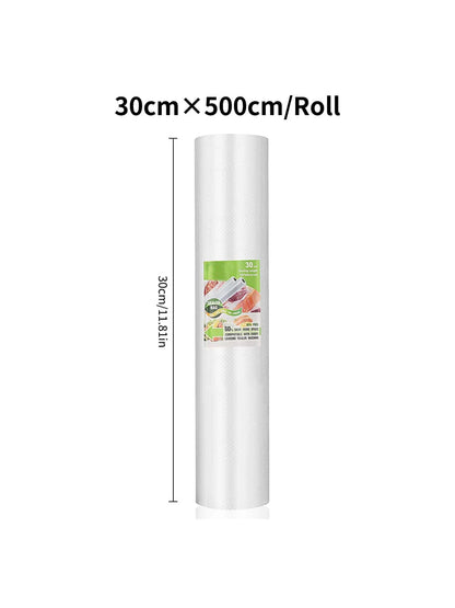 Single Roll Length 500cm, Textured Roll Bag, Vacuum Compression Bag, Single-sided Mesh Food Vacuum Packaging Roll Bag