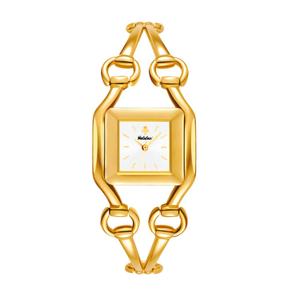 YaLaLuSi Newest Ladies Quartz Watches Women's Small Watches Luxury Casual Fashion Bracelet Including Tools Gold-Green