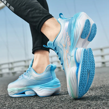 Running Shoes Men High Quality Outdoor Soft Sole Cushioning Training Jogging Sneakers Mesh Lace-up Sports Shoes for Men