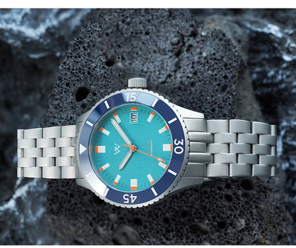 WM Watch NH35 Automatic Mechanical Watch Men Sapphire AR Coated 200M Water Resistant Ceramic Bezel Welly Merck Watches 203M-WM