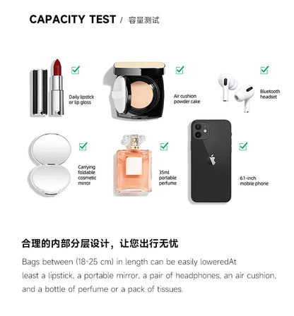 Mkf Genuine Crescent Bag 2025 New Presbyopic Large Capacity High-End Original Accessible Luxury Fashion Single Shoulder Crossbody Armpit Bag