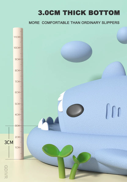 Summer Women Shark Slippers Men Cute Soft EVA Bathroom Sandals Adults Outdoor Cow Flip Flops Couples Non-slip Cartoon Slides