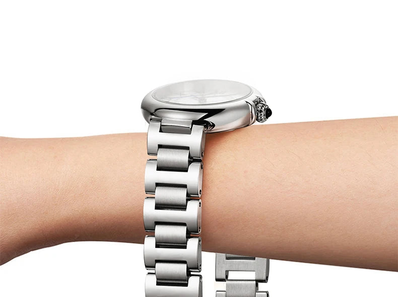 Relogio Feminino Switzerland I&W 2022 New Women Quartz Watches Sapphire Glass Waterproof 316L Stainless Steel Watch for Women