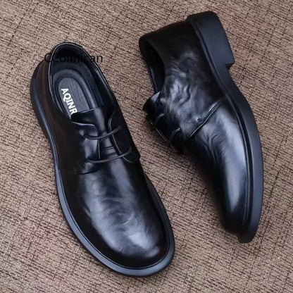 Handmade New British Classic Business Causal Leather Shoes For Men's Black Hombre Daily Teenagers Dress Banquet Ceremony Loafers