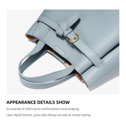Zency Genuine Leather Top-handle Bag For Women Luxury Designer Crossbody Bag Zipper Purse Elegant OL Handbag 2025 New Shoulder