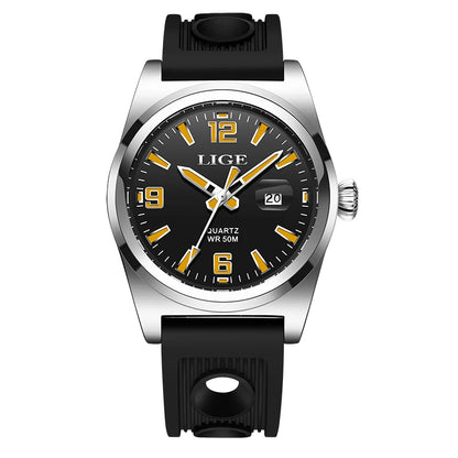 LIGE Man Watch Fashion Military Sport Quartz Calendar Watches for Men Waterproof Luminous Business Male Clock Relogio Masculino