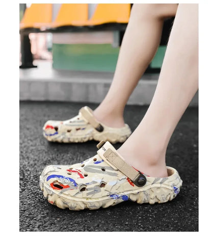 Plus Size 46 47 Men's Summer Clogs Sandals Eva Slippers Men Fashion New Flat Sandals Men Women Leisure Slides Men Casual Shoes