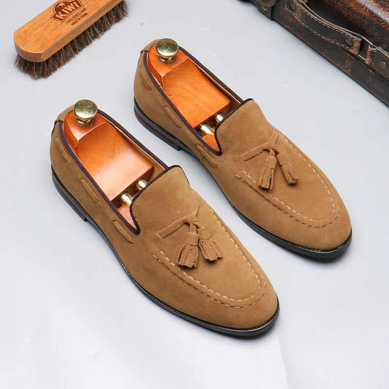Men's Casual Business Shoes Mens Classic British Style Penny Loafers Moccasins Fashion Party Wedding Flats for Men