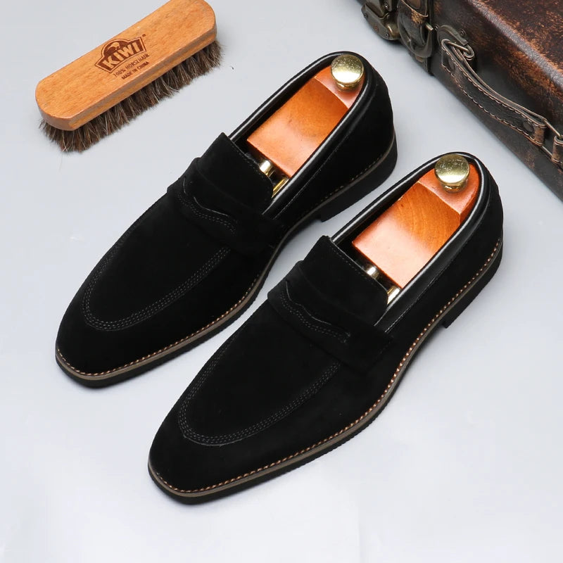 Men's Casual Business Shoes Mens Classic British Style Penny Loafers Moccasins Fashion Party Wedding Flats for Men