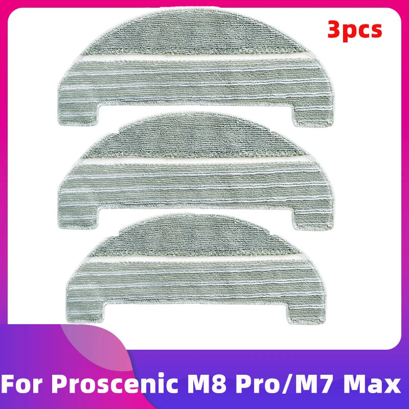 Fit For Proscenic M8 Pro M7 Max Robot Vacuum Cleaner Main Roller Side Brush Hepa Filter Mop Cloth Rag Dust Bag Replacement Part