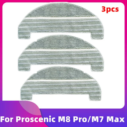 Fit For Proscenic M8 Pro M7 Max Robot Vacuum Cleaner Main Roller Side Brush Hepa Filter Mop Cloth Rag Dust Bag Replacement Part