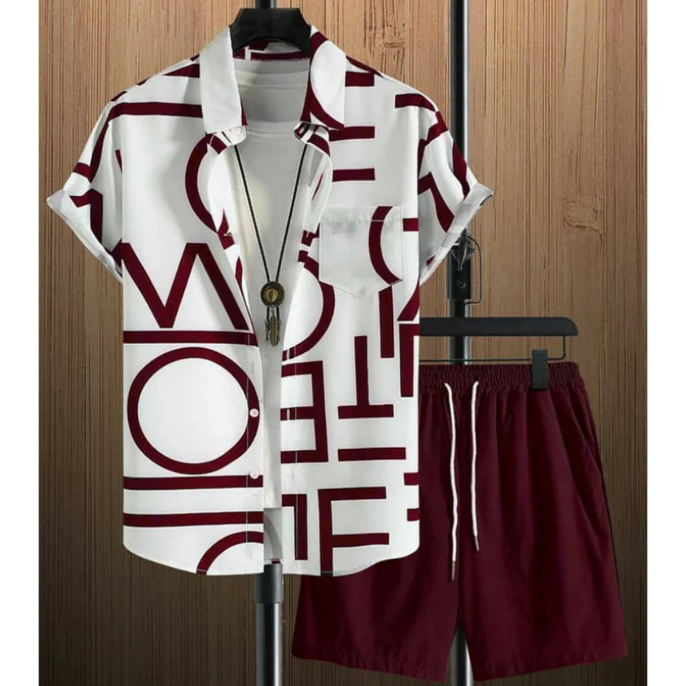 2025 Male Clothes Simple Stripes 3d Hawaiian Shirt Men Clothes Loose Breathable Men's Shirts Summer Male Shirts Short Sleeve