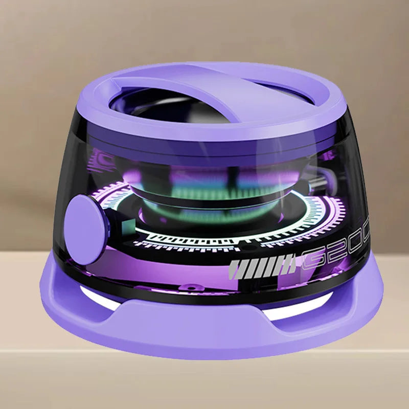 Bluetooth 5.3 Speaker Outdoor Magnetic RGB Lighting Bluetooth Speaker with RGB Color Light Multifunctional Magnetic Phone Holder