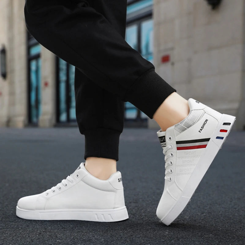 Fashion Men's Casual Shoes Autumn High-Top Vulcanized Shoes for Mens Non-Slip Wear-resistant Men Sneakers Winter Tenis Masculino