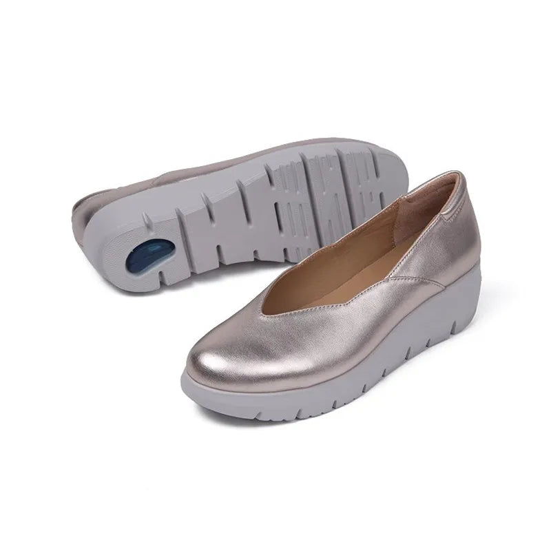 Women Fashion Wedge Heel Pumps 2025 Spring Summer Lightweight Platform Loafers Woman Soft Sole Comfort Casual Shoes Plus Size 42