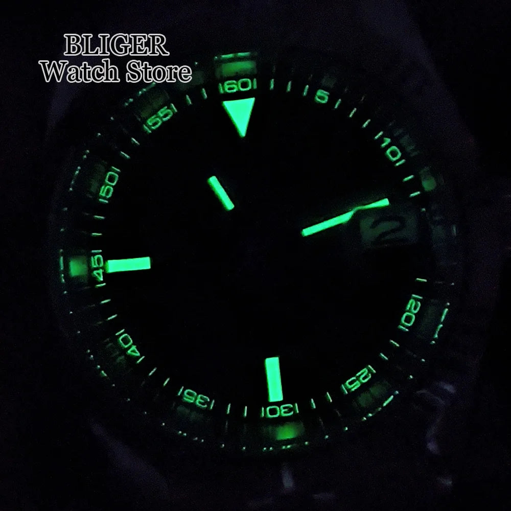 36mm 39mm Sunburst Grey Dial Dark Green Roman Numbers Diving NH35 Automatic Men Watch Stainless Steel Strap Sapphire Glass