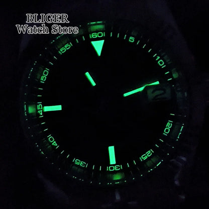 36mm 39mm Sunburst Grey Dial Dark Green Roman Numbers Diving NH35 Automatic Men Watch Stainless Steel Strap Sapphire Glass