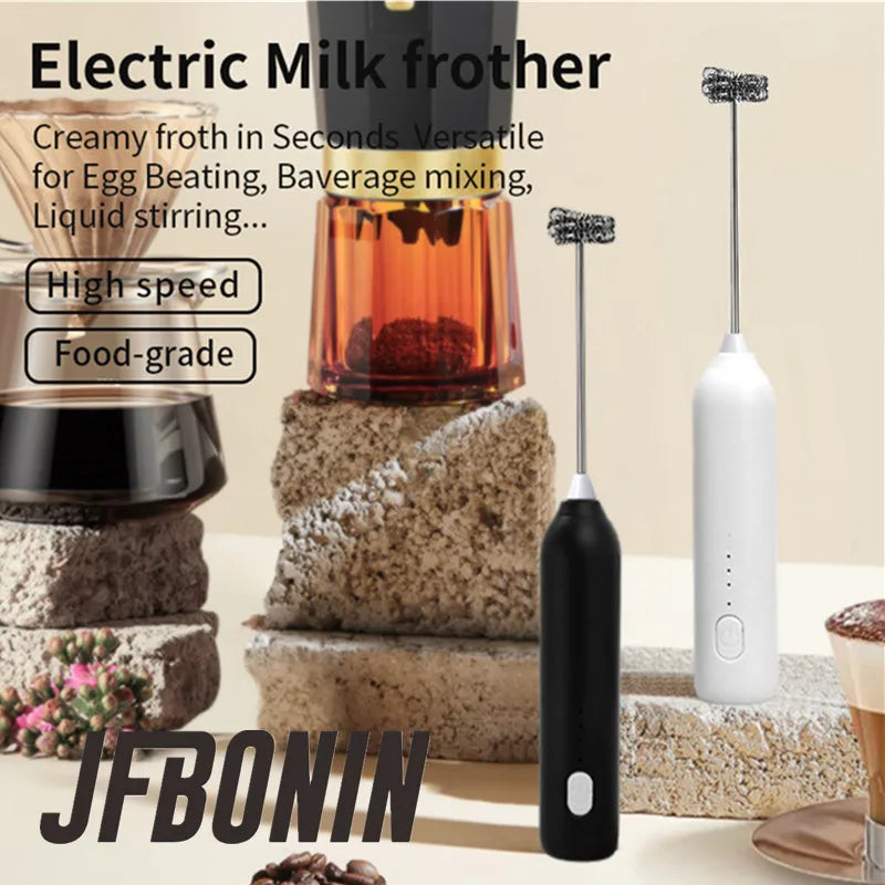 Wireless Milk Frothers Mini Coffee Maker Whisk Mixer With USB Electric Handheld Blender Electrical For Coffee Cappuccino Cream
