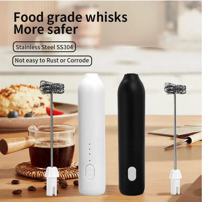 Wireless Milk Frothers Mini Coffee Maker Whisk Mixer With USB Electric Handheld Blender Electrical For Coffee Cappuccino Cream
