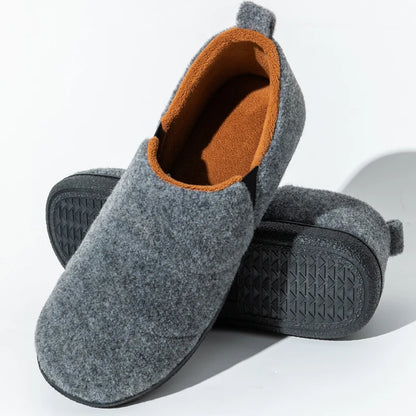 Eyriphy Men's Comfy Non-Slips Bedroom Slippers Casual Warm Home Shoes Breathable Faux Fur Soft Sole Slides Slip-On House Shoes