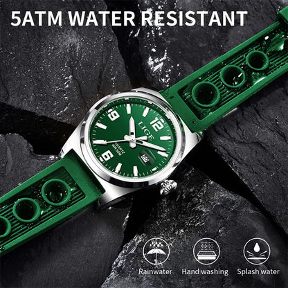 LIGE Man Watch Fashion Military Sport Quartz Calendar Watches for Men Waterproof Luminous Business Male Clock Relogio Masculino