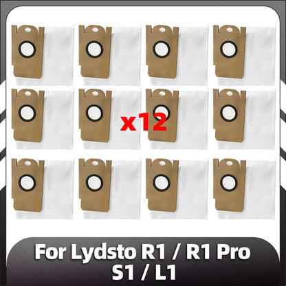Compatible for Xiaomi Lydsto R1 / R1 Pro Robot Vacuum Replacement Spare Part Main Side Brush Hepa Filter Mop Rag Dust Bag