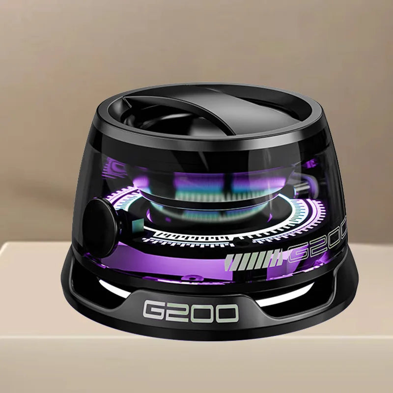 Bluetooth 5.3 Speaker Outdoor Magnetic RGB Lighting Bluetooth Speaker with RGB Color Light Multifunctional Magnetic Phone Holder