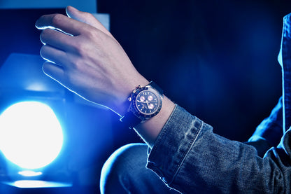 PAGANI DESIGN Watches Meteorite Surface Luxury Quartz Watches For Men Stainless Steel Waterproof Chronograph AR Sapphire Crystal